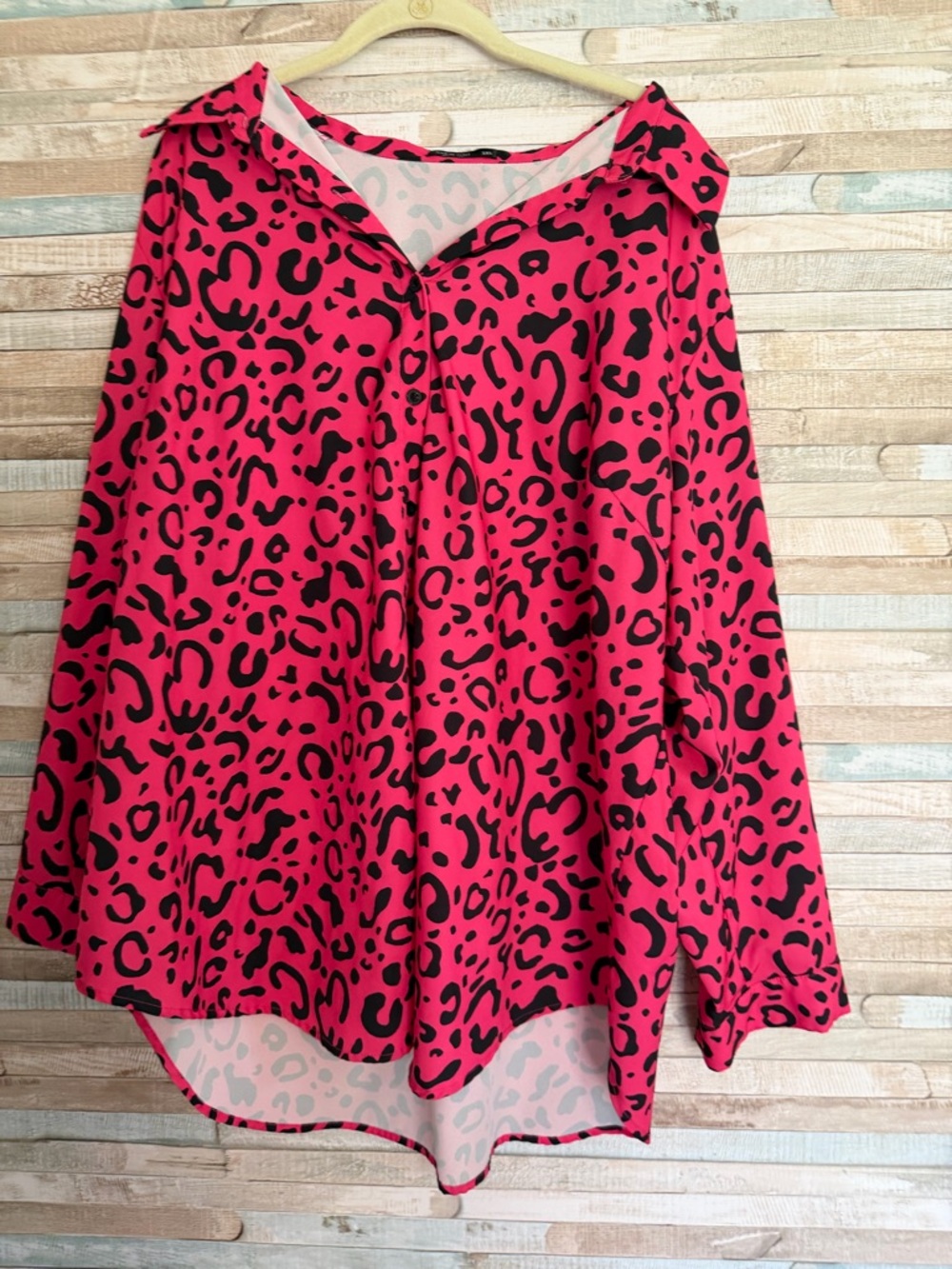 Women's Pink Leopard Print Skirt